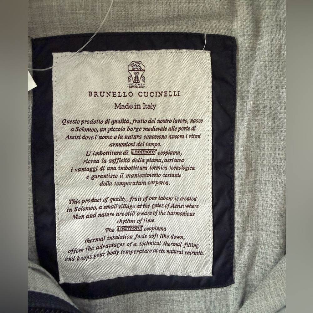 Authentic Brunello Cucinelli hooded technical jacket made in Italy. - Picture 4 of 14